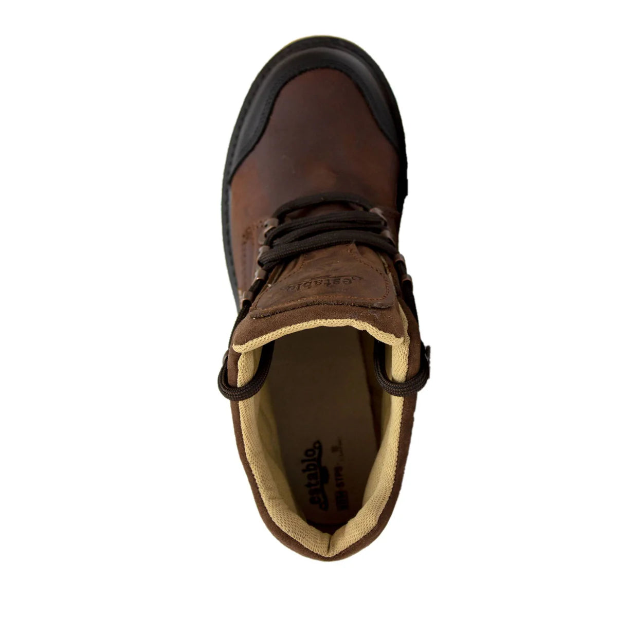 Establo Genuine Leather Track Sole Moc Toe Work Shoes - Soft Toe