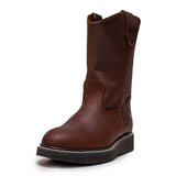 Establo Genuine Leather Mil Rayas Pull-On Work Boots - Soft Toe