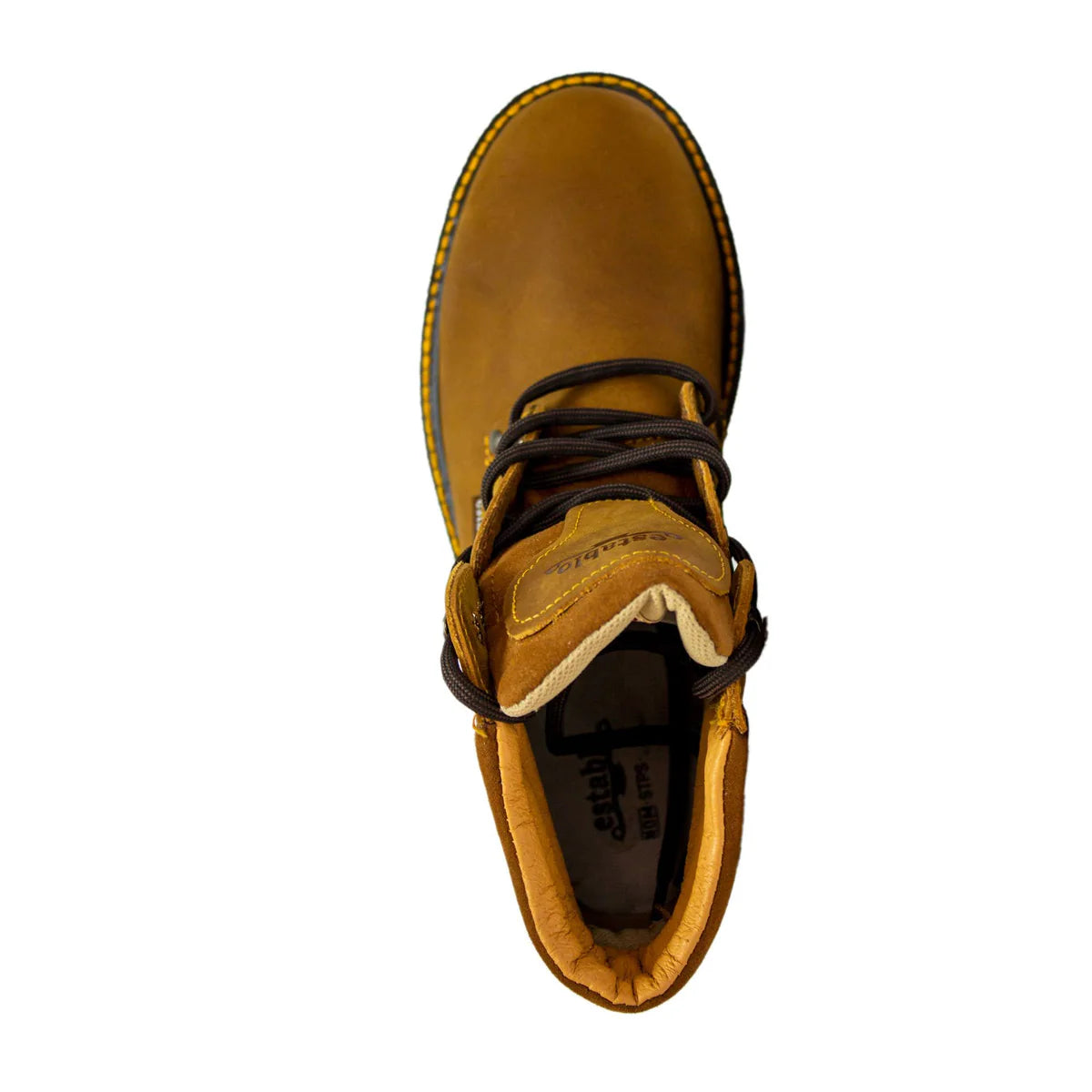 Establo Genuine Leather Track Sole Moc Toe Work Shoes - Soft Toe