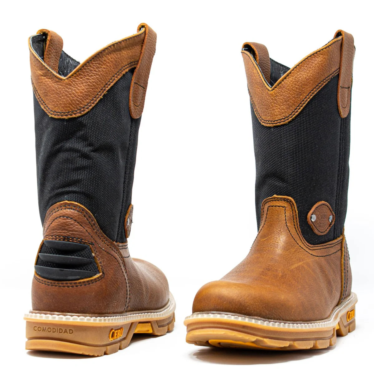 Cebu HL100 Lightweight Pull On 10" Work Boots - Soft Toe