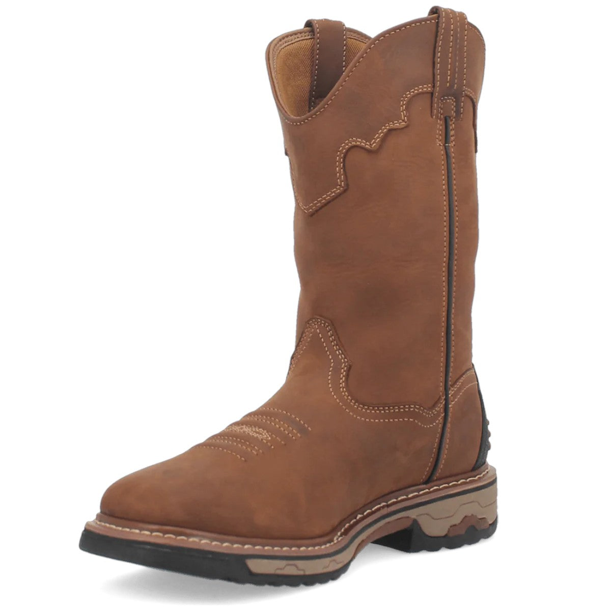 Botas de trabajo de cuero impermeables con punta de acero Blayde de Dan Post - Color canela