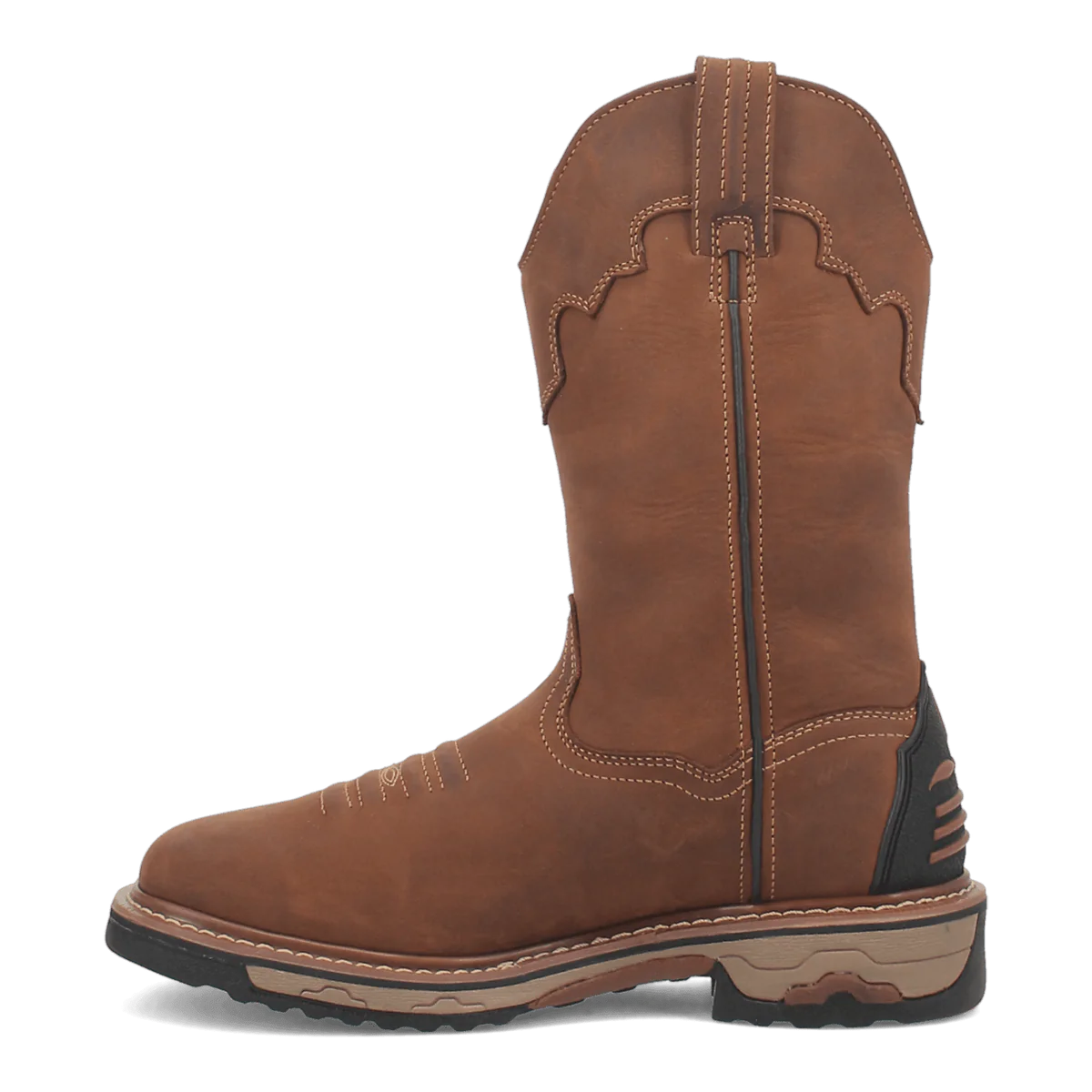 Dan Post Blayde Steel Toe Waterproof Leather Work Boots - Saddle Tan