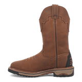 Dan Post Blayde Steel Toe Waterproof Leather Work Boots - Saddle Tan