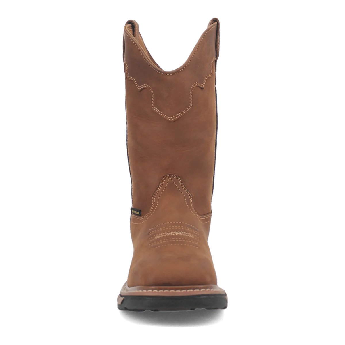 Dan Post Blayde Steel Toe Waterproof Leather Work Boots - Saddle Tan
