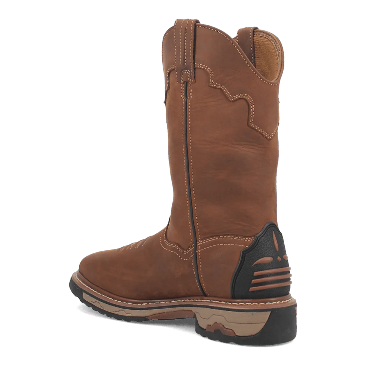 Dan Post Blayde Steel Toe Waterproof Leather Work Boots - Saddle Tan