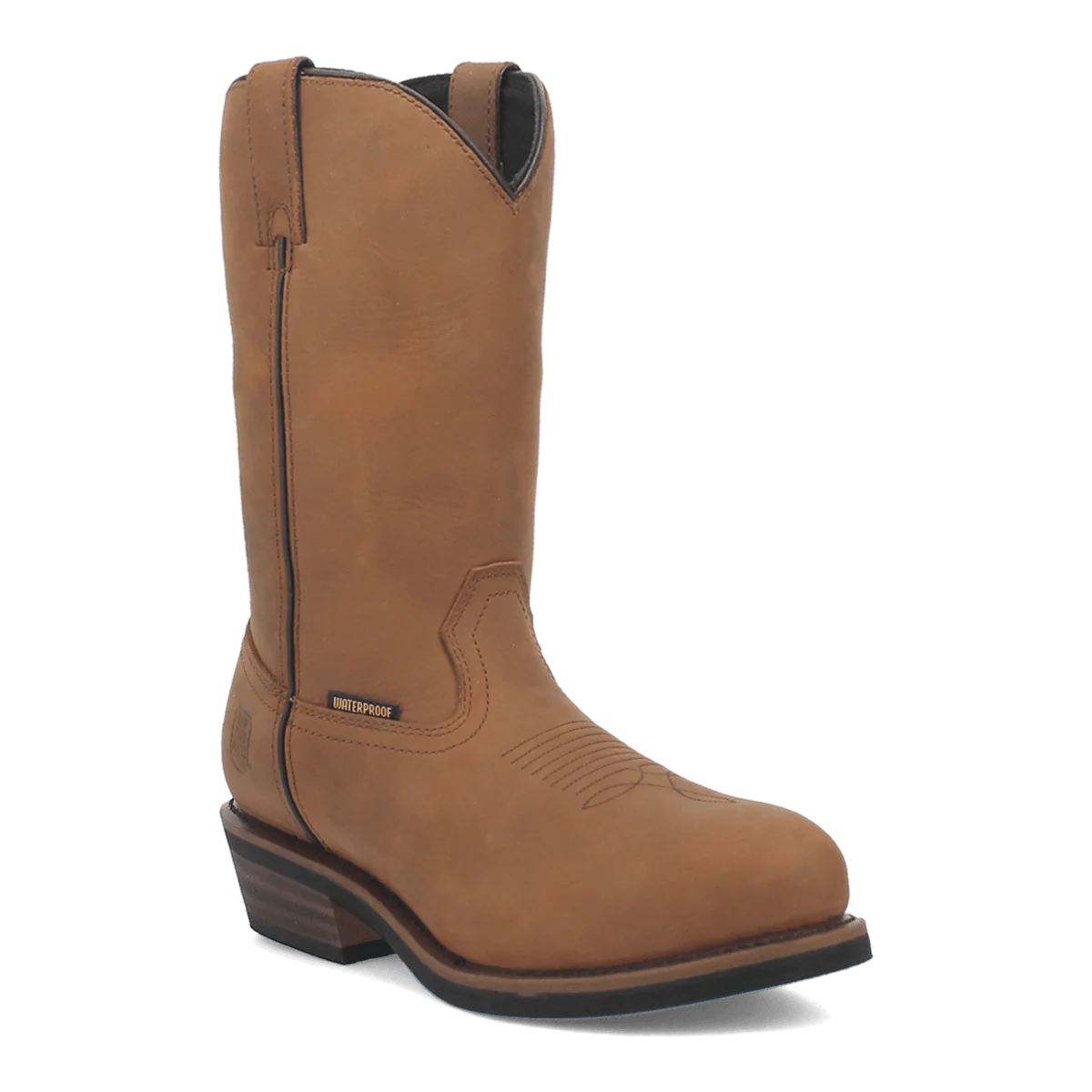 Dan Post Albuquerque Waterproof Steel Toe Leather Work Boots - Midbrown