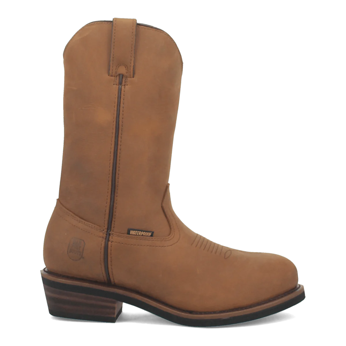 Dan Post Albuquerque Waterproof Steel Toe Leather Work Boots - Midbrown