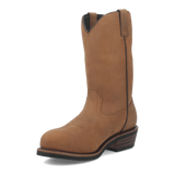 Dan Post Albuquerque Waterproof Steel Toe Leather Work Boots - Midbrown