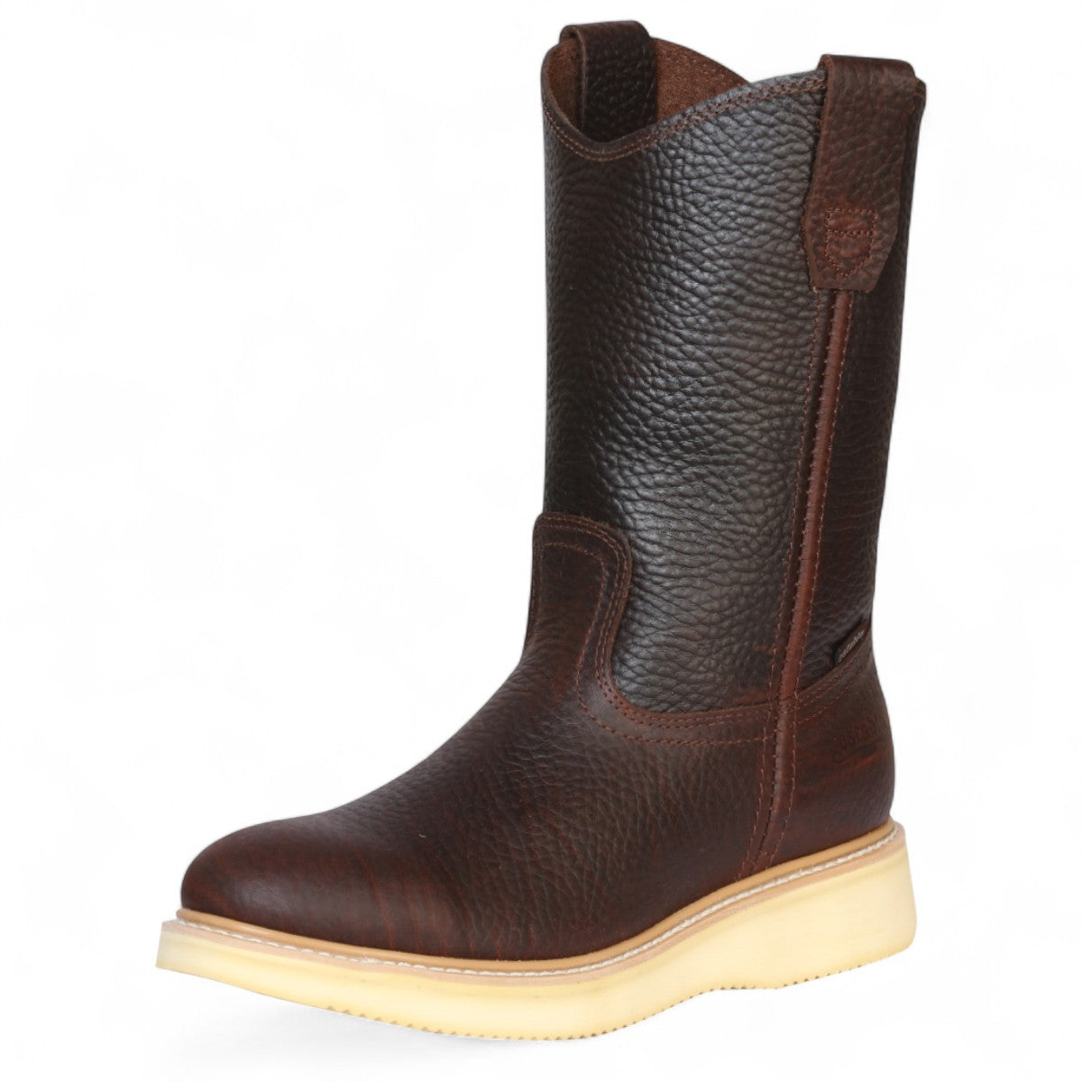 Botas de trabajo sin cordones Establo de piel auténtica Mil Rayas - Punta blanda