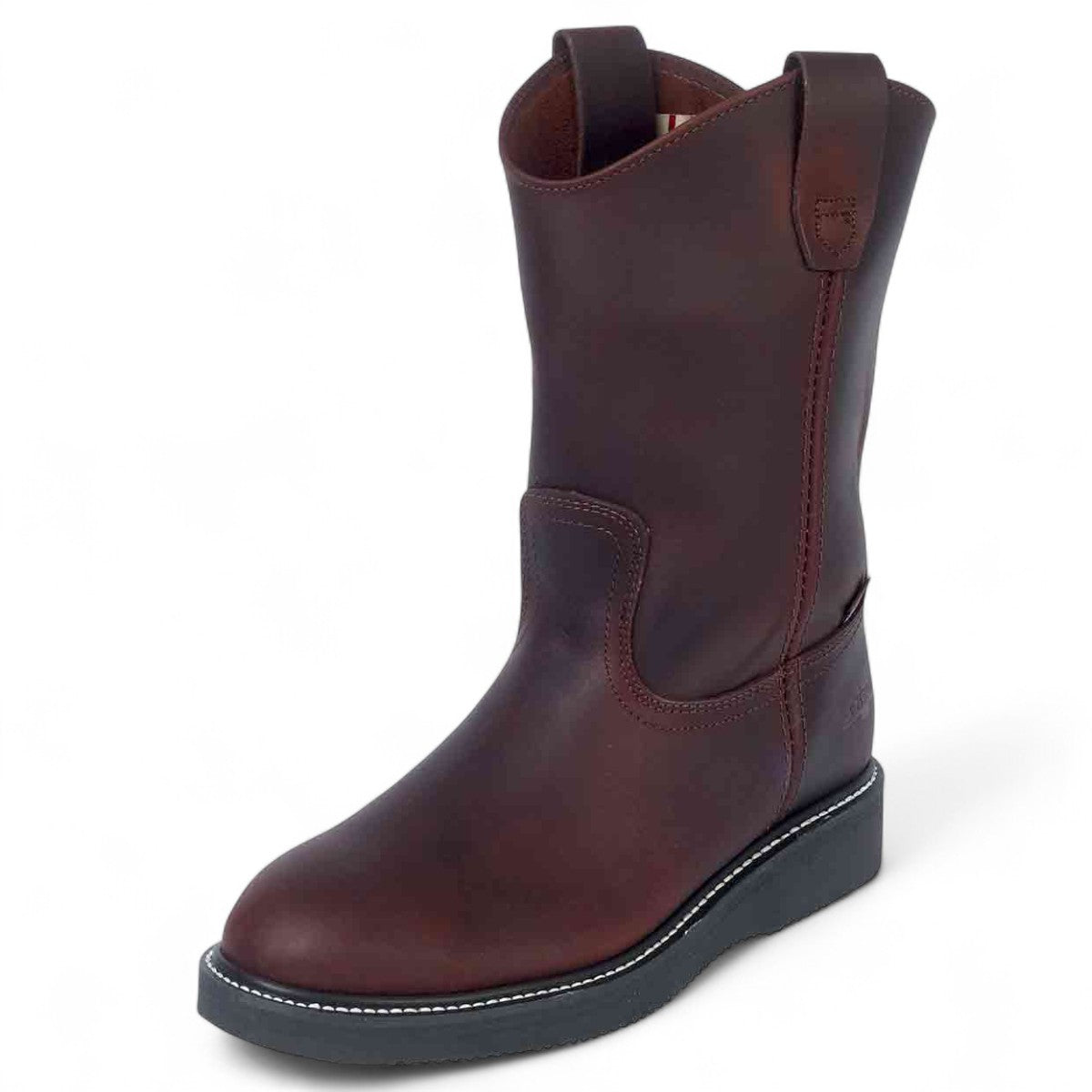 Botas de trabajo sin cordones Establo de piel auténtica Mil Rayas - Punta blanda