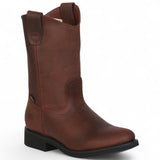 Botas de trabajo Establo de piel auténtica sin cordones - Punta blanda