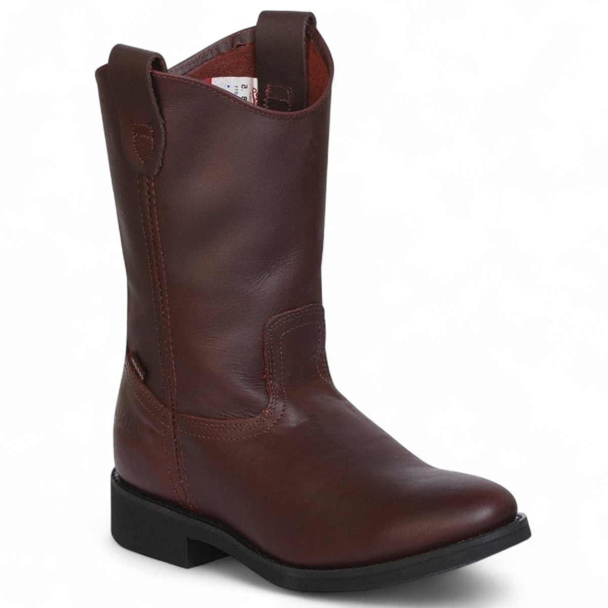 Botas de trabajo Establo de piel auténtica sin cordones - Punta blanda