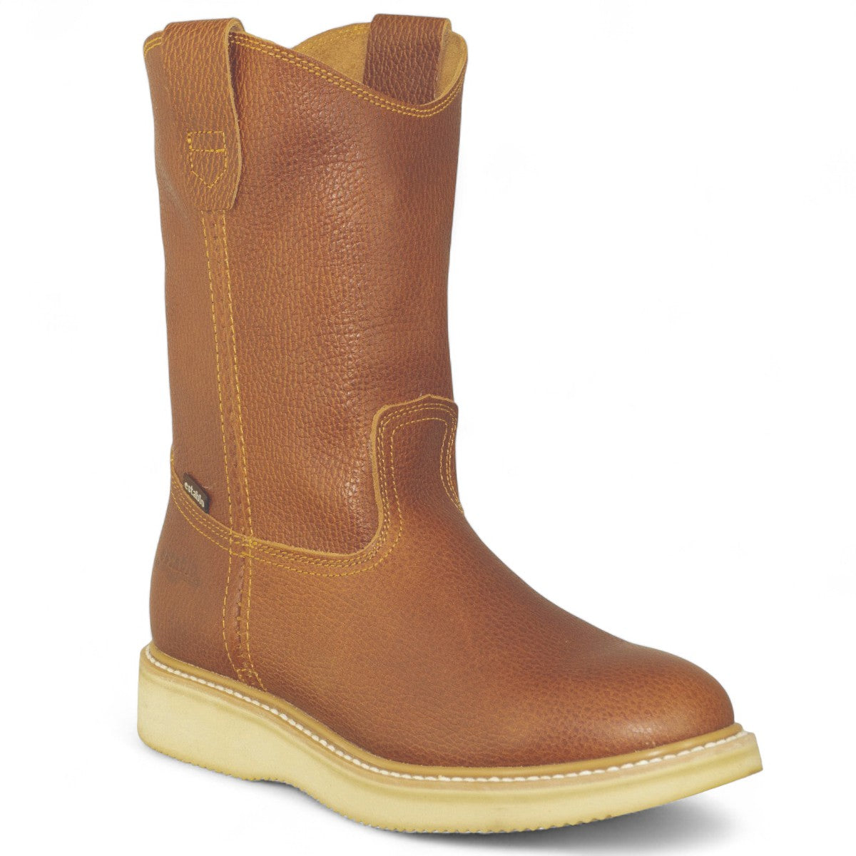 Botas de trabajo sin cordones Establo de piel auténtica Mil Rayas - Punta blanda