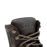 Cebu Hawk Lace-Up Square Toe Ankle Work Boots - Soft Toe (Brown)