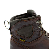 Cebu Hawk Lace-Up Square Toe Ankle Work Boots - Soft Toe (Brown)