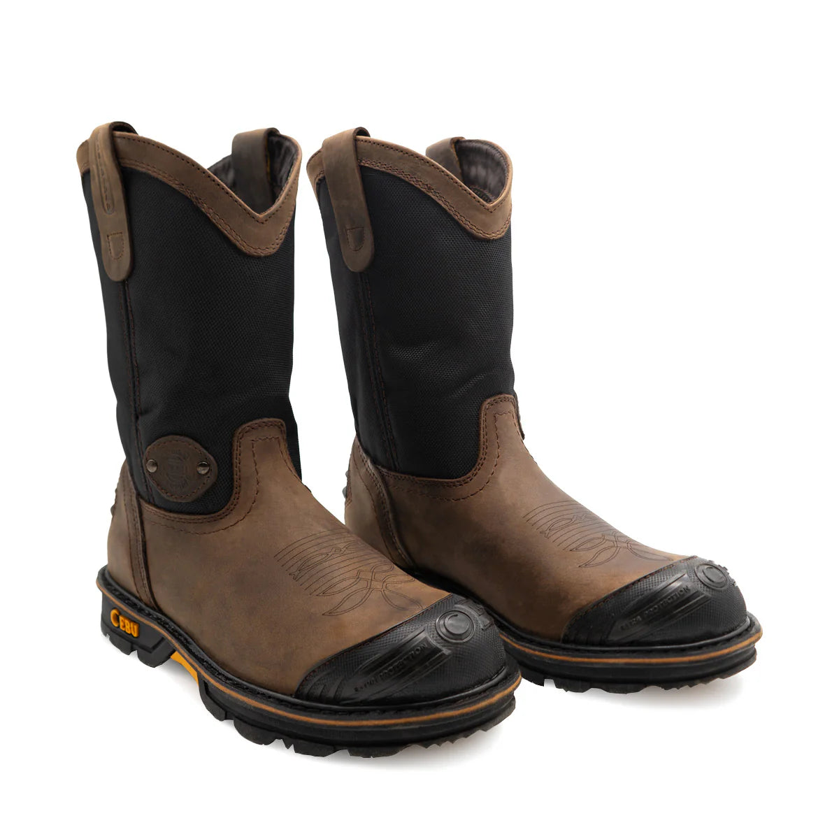 Cebu HL200 Heavy Duty Pull On 10" Work Boots - Soft Toe