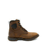 Cebu Hawk Lace-Up Square Toe Ankle Work Boots - Steel Toe (Tan)