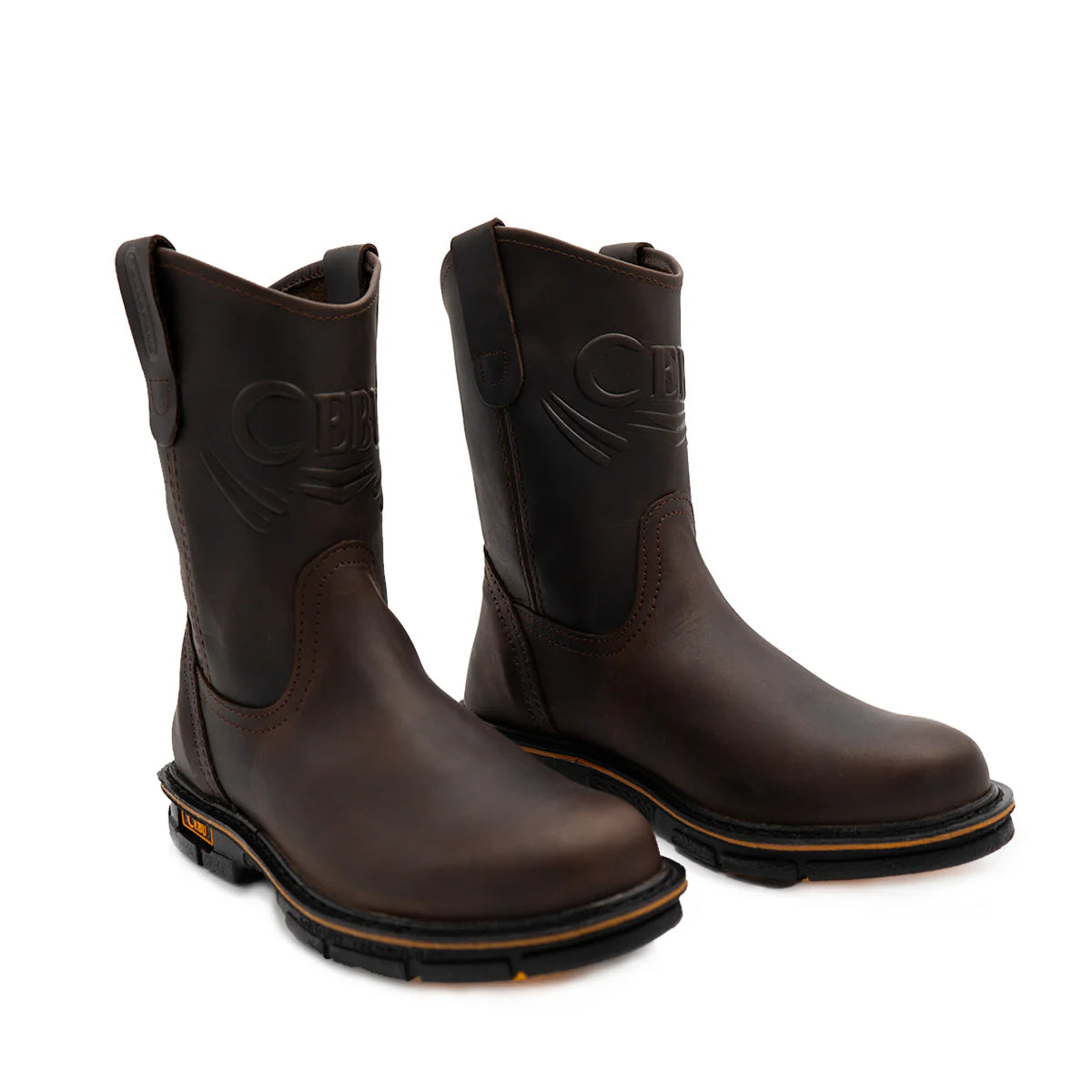Cebu Max Wellington Pull On 10" Work Boots - Soft Toe