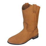 Establo Genuine Suede Leather Pull-On Work Boots - Soft Toe
