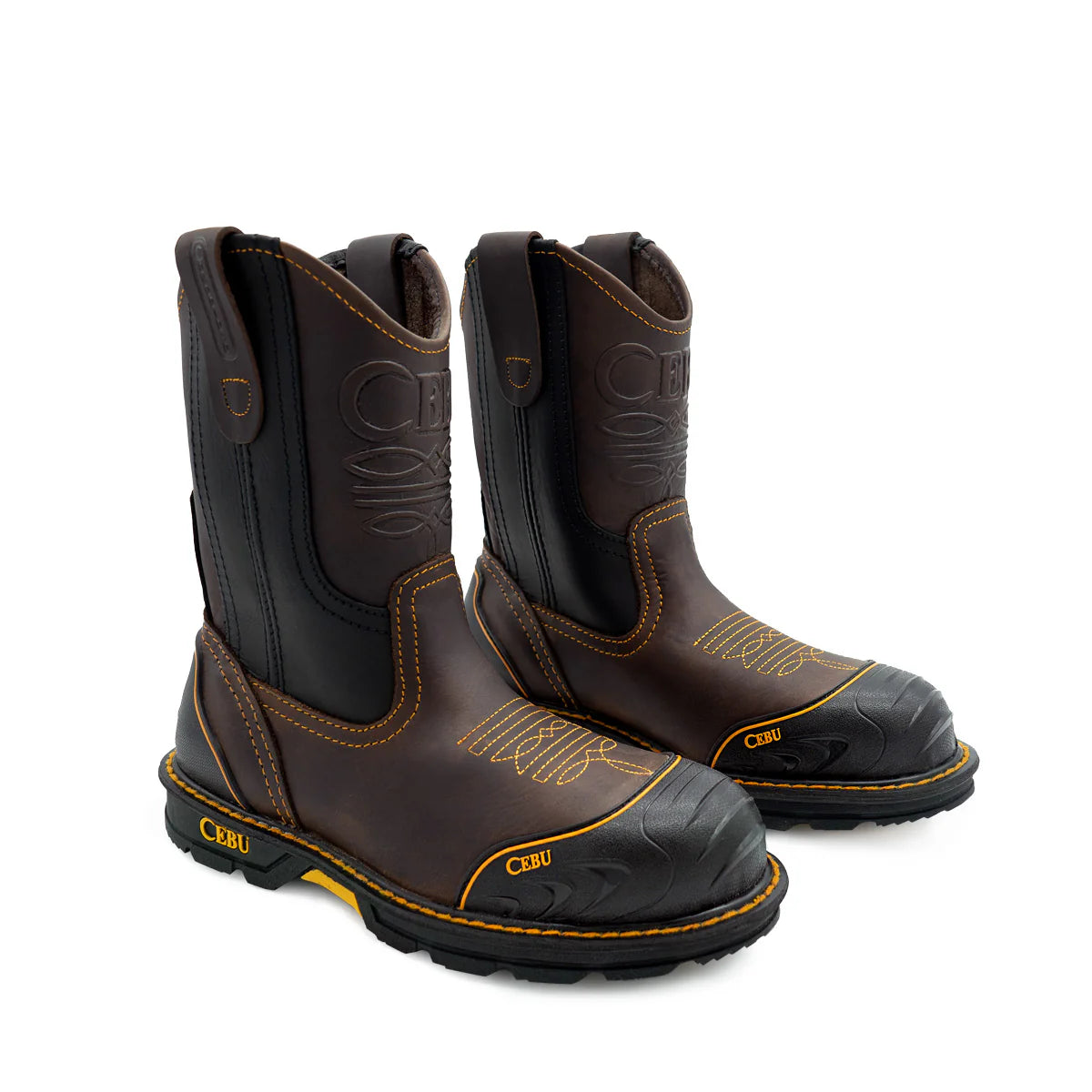 Cebu Farmer Pull On 10" Work Boots - Composite Toe