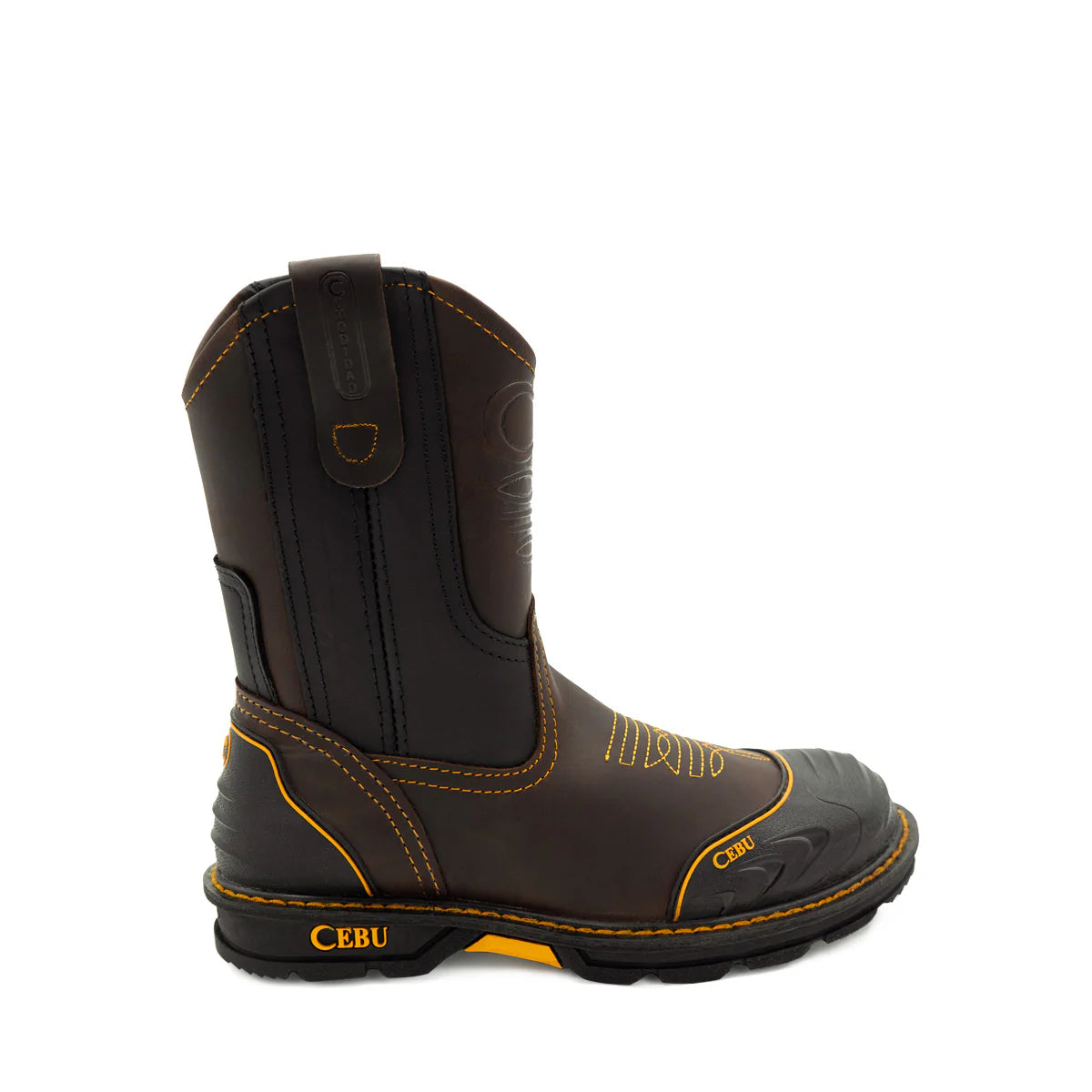 Cebu Farmer Pull On 10" Work Boots - Composite Toe
