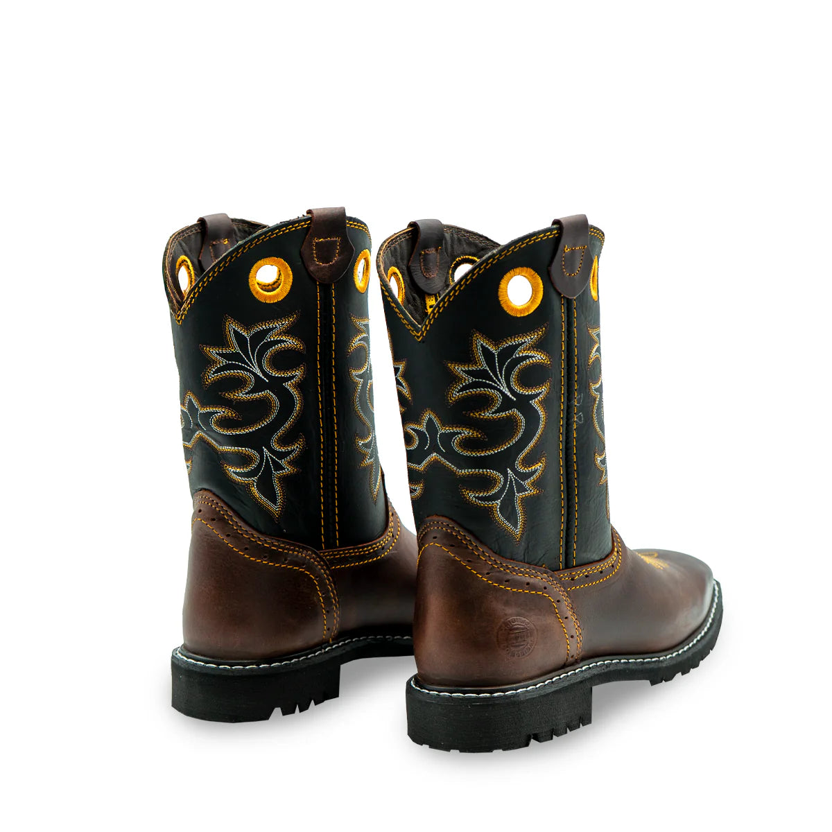 Cebu Tracker Pull On 10" Western Work Boots - Steel Toe