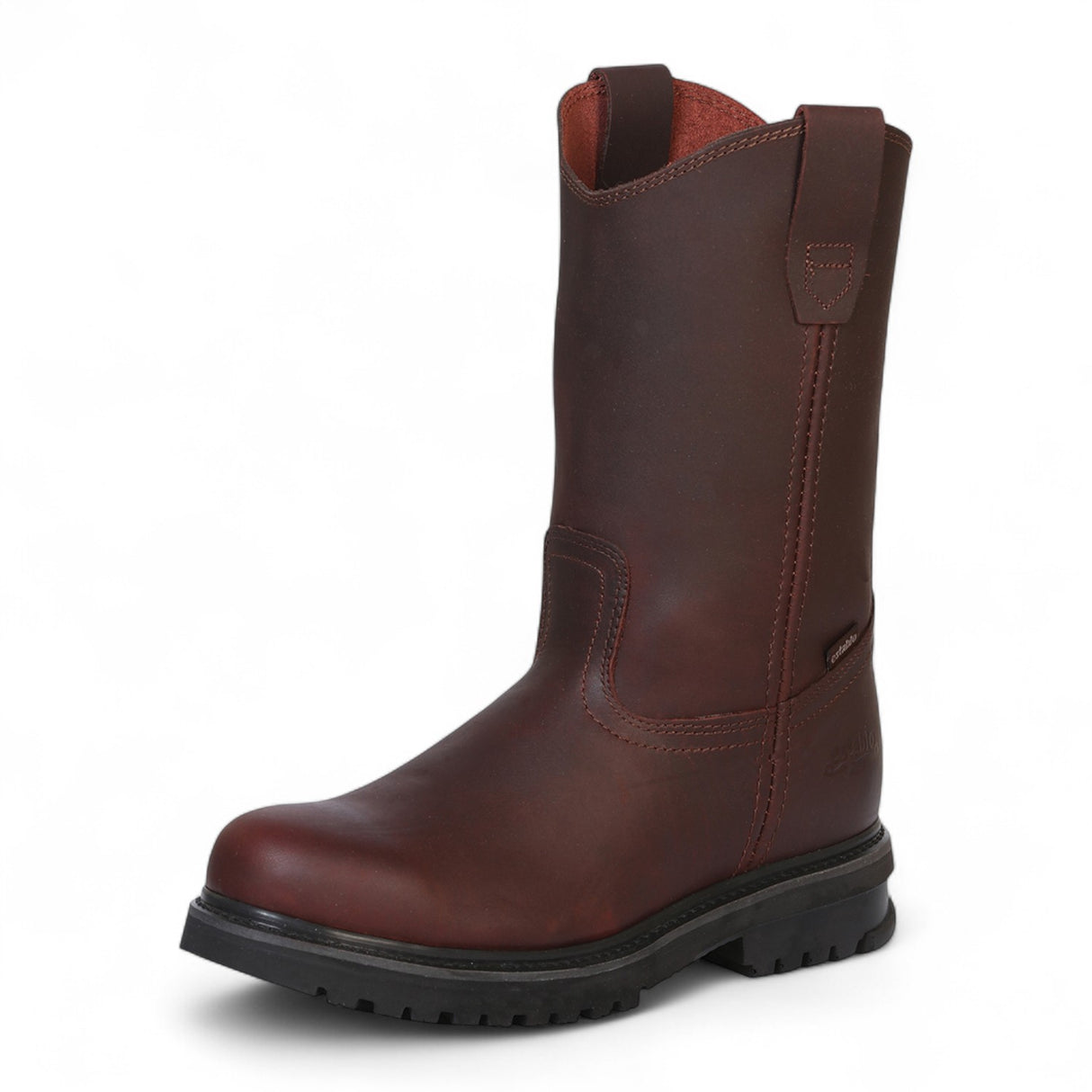 Botas de trabajo Establo de cuero genuino con suela de goma y puntera suave - Shedron