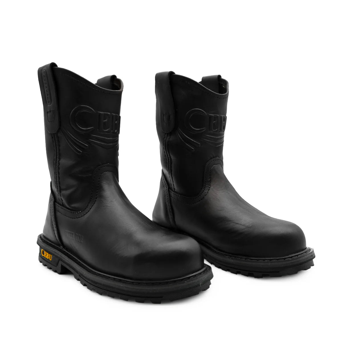 Cebu Tractor Heavy Duty Pull On 10" Work Boots - Steel Toe