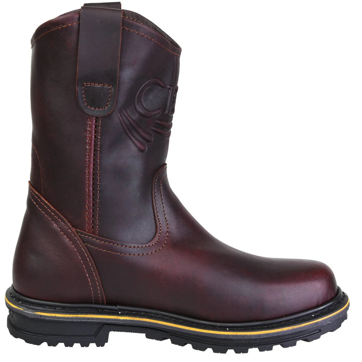 Cebu Tractor Heavy Duty Pull On 10" Work Boots - Steel Toe