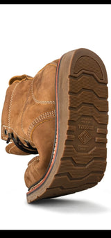 Bonanza Frontier Flex 6" Moc Toe Work Boots - Crazy Brown