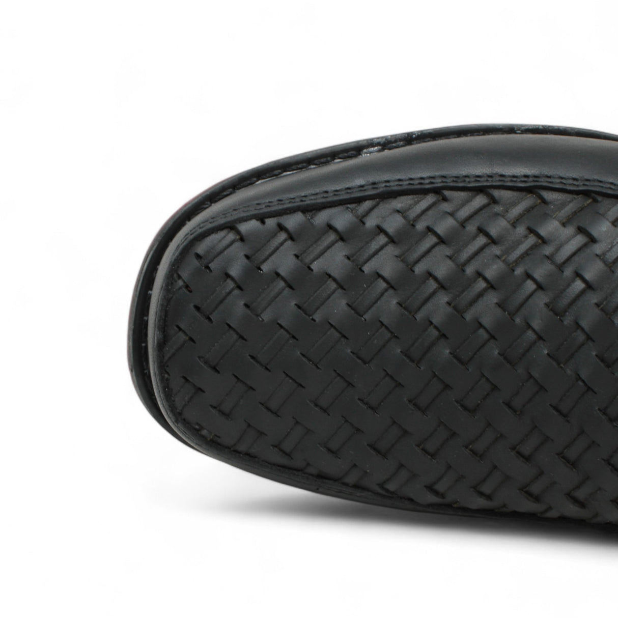Petatillo Square Toe Double Density Work Shoes with Double Zipper - Black