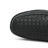 Petatillo Square Toe Double Density Work Shoes with Double Zipper - Black