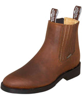 Establo Genuine Leather Ankle Work Boots - Soft Toe (Honey)