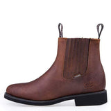 Establo Genuine Leather Ankle Work Boots - Soft Toe (Honey)