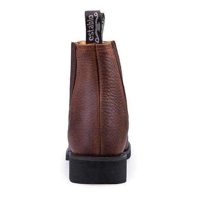 Establo Genuine Leather Ankle Work Boots - Soft Toe (Honey)