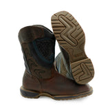 Cebu Ranger Wellington Pull On 10" Square Toe Work Boots - Steel Toe