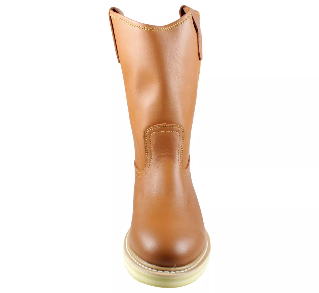 Establo Genuine Leather Mil Rayas Pull-On Work Boots - Soft Toe
