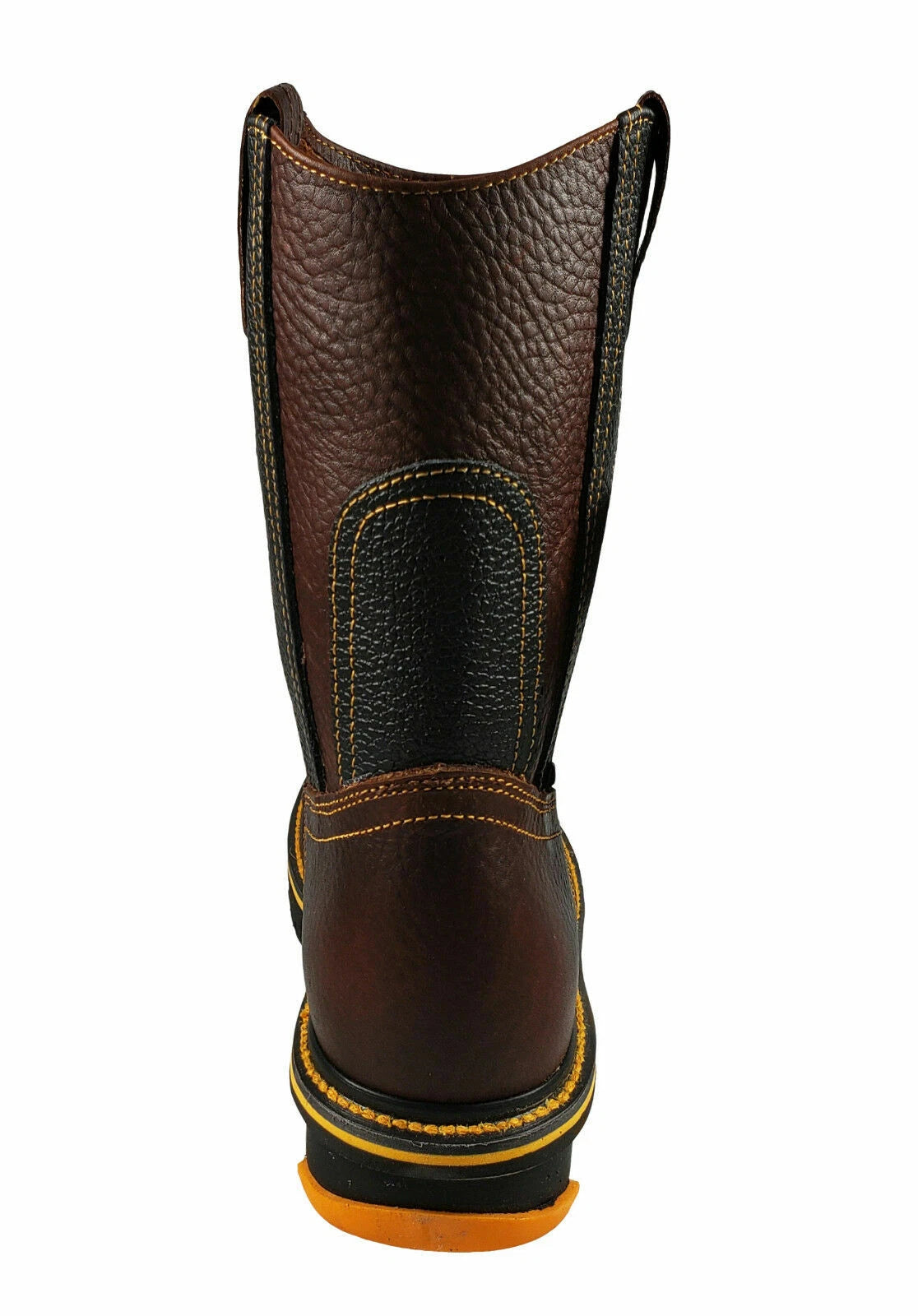 Establo Genuine Leather Track Sole Pull-On Work Boots - Soft Toe