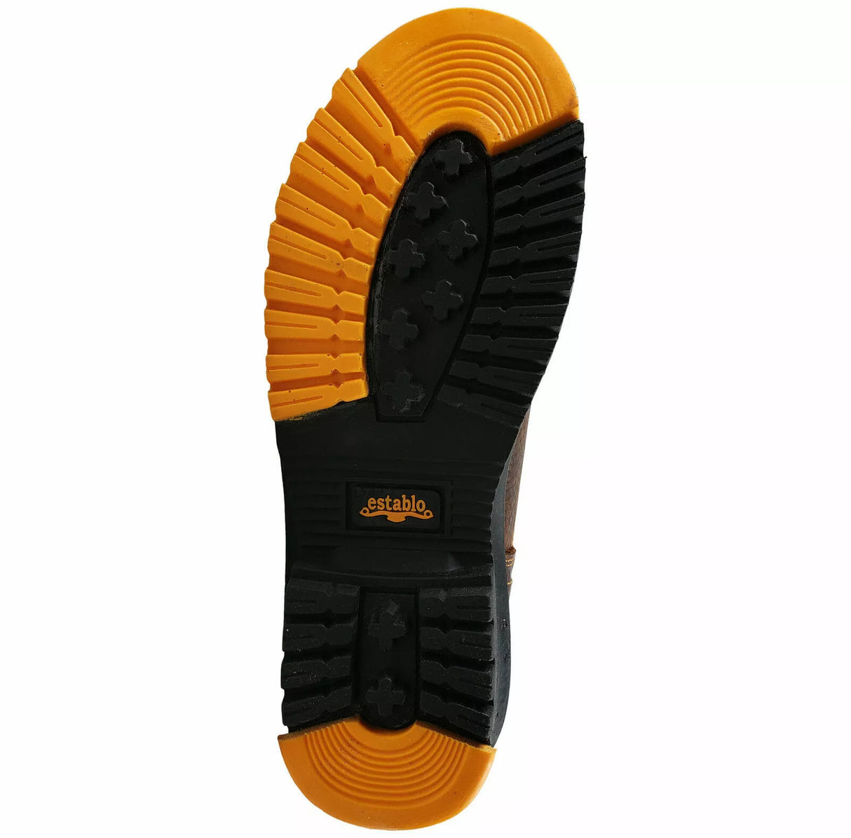 Establo Genuine Leather Track Sole Pull-On Work Boots - Soft Toe
